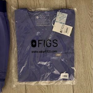 Figs Purple Scrub Top